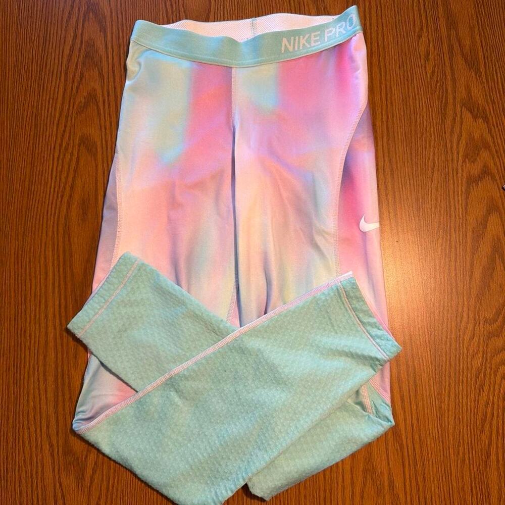 Nike Pro girls Dri Fit multicolored leggings Size Youth XL